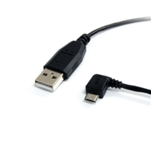 StarTech USB 2.0 Type-A Male to Left-Angle Micro-USB Male Cable 6' StarTech USB 2.0 Type-A Male to Left-Angle Micro-USB Male Cable 6'