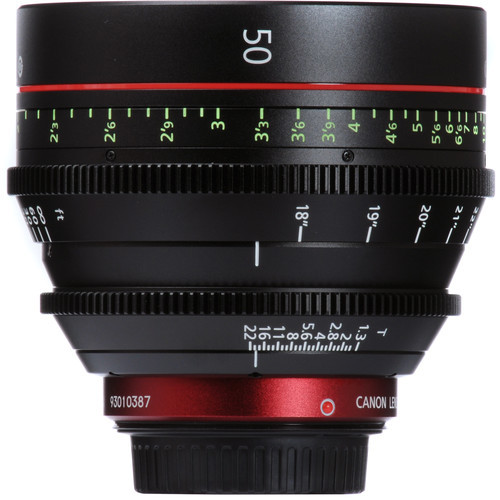 Canon CN-E 50mm T1.3 L F Cinema Prime Lens - EF Mount Canon CN-E 50mm T1.3 L F Cinema Prime Lens - EF Mount
