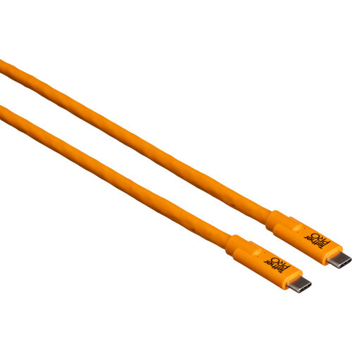 Tether Tools USB-C to USB-C - 3', Orange