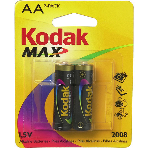 Kodak AA 1.5V Alkaline Batteries - 2 Pack Kodak AA 1.5V Alkaline Batteries - 2 Pack