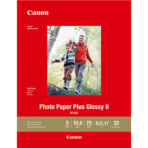 Canon Photo Paper Plus Glossy II 8.5 x 11 - 20 sheets Canon Photo Paper Plus Glossy II 8.5 x 11 - 20 sheets