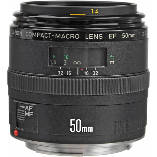 RENTAL ONLY - Canon EF 50mm f/2.5 Compact Macro Lens