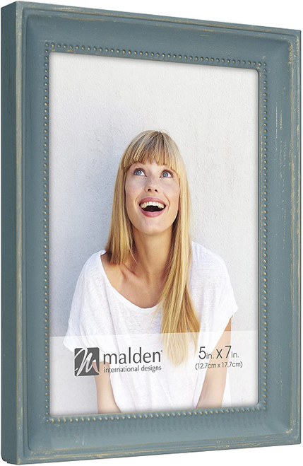 Malden Fashion Metal 5x7 Frame - Beaded Teal