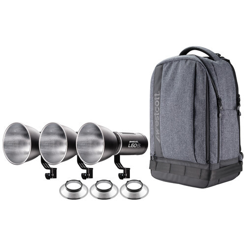 Westcott L60-B Bi-Color COB LED Light - 3 Light Kit Westcott L60-B Bi-Color COB LED Light - 3 Light Kit