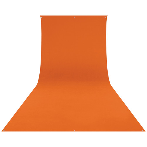 Westcott Wrinkle-Resistant Backdrop 9x20' - Tiger Orange