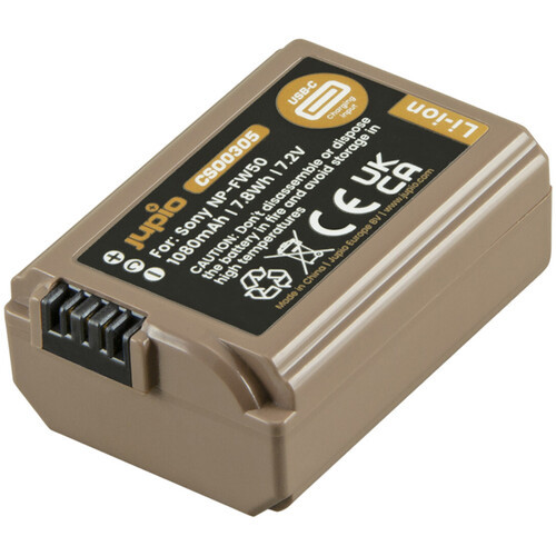 Jupio NP-FW50 Ultra C Battery with USB-C Charging Port Jupio NP-FW50 Ultra C Battery with USB-C Charging Port