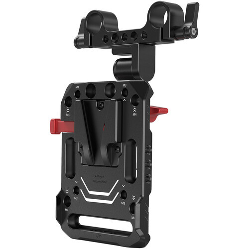 SmallRig V-Lock Battery Plate with 15mm Rod Clamp & Adjustable Arm SmallRig V-Lock Battery Plate with 15mm Rod Clamp & Adjustable Arm