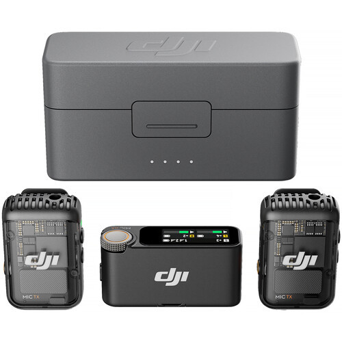 DJI Mic 2 2-Person Compact Digital Wireless Microphone System/Recorder for Camera & Smartphone (2.4 GHz