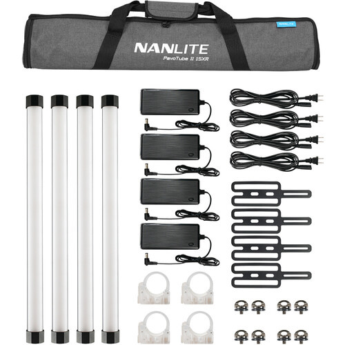 NANLITE PAVOTUBE II 15XR 2ft LED TUBE 4pc KIT (7426011) NANLITE PAVOTUBE II 15XR 2ft LED TUBE 4pc KIT (7426011)