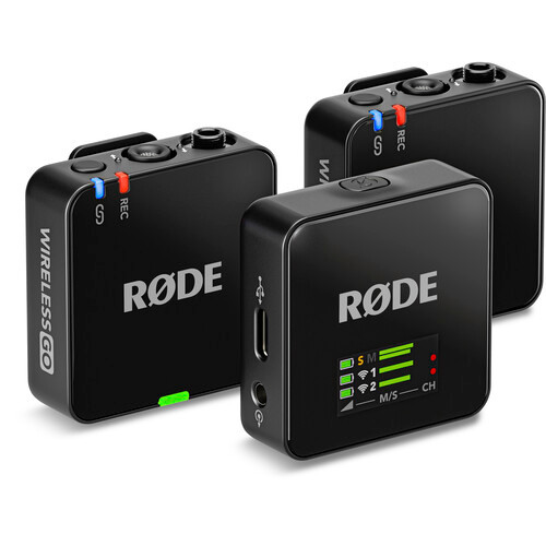 RODE Wireless GO (Gen 3) 2-Person Compact Digital Wireless Microphone System/Recorder (2.4 GHz, Black) (3010462)