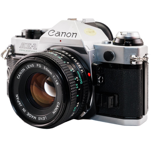 Used Canon AE-1 Program 35mm Film Camera with 50mm f/1.8 (EX) (625656715)