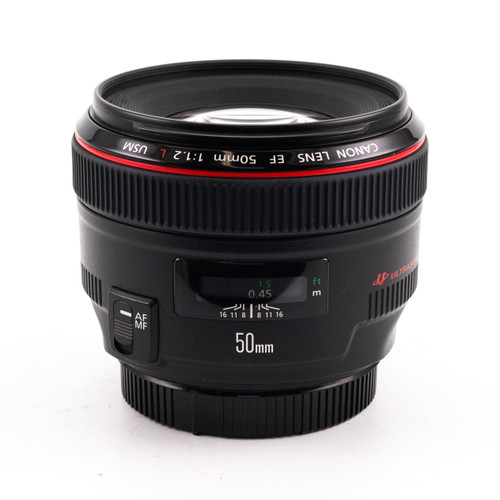 Used Canon EF 50mm f/1.2L USM Lens (EX+)