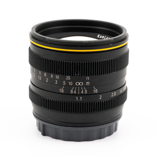 Used Kamlan 50mm f/1.1 Lens for Sony E (EX+)