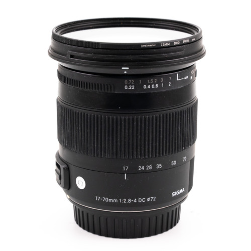 Used Sigma 17-70mm f/2.8-4 DC Macro OS HSM Contemporary Lens for Canon EF (EX)