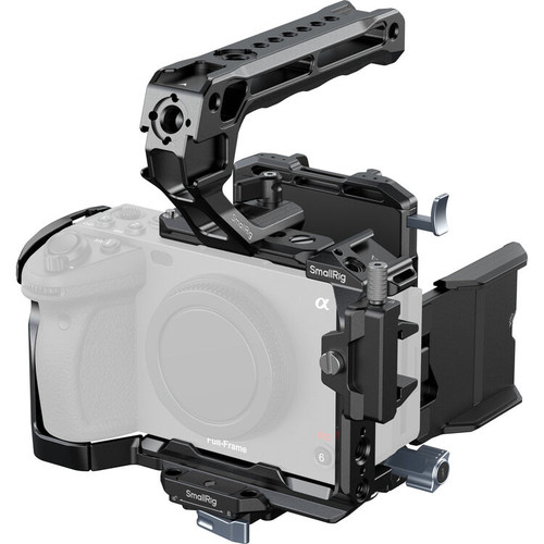 SmallRig 5823 Camera Cage Kit with V-Lock Battery Plate and Top Handle for Sony FX30/FX3