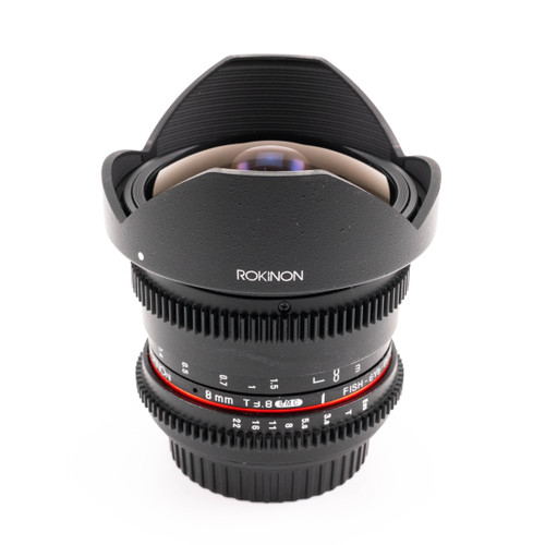 Used Rokinon 8mm T3.8 Cine UMC Fisheye CS II Lens for Canon EF (EX)