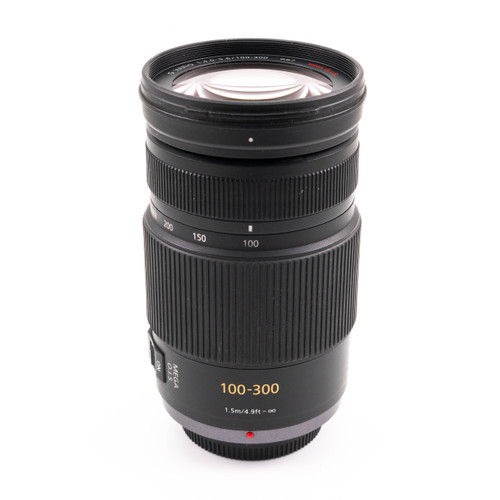 Used Panasonic Lumix G Vario 100-300mm f/4-5.6 Mega O.I.S. Lens (EX)