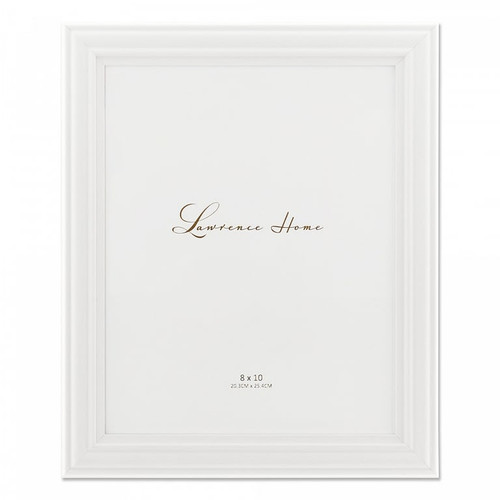 Lawrence Frames Ridged Dome in White - 8x10"