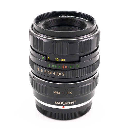 Used Helios-44M-4 58mm f/2 Lens with FX Adapter (EX)