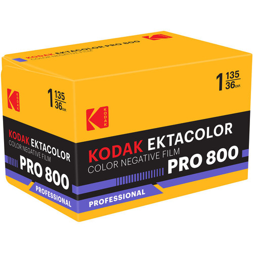 Kodak Ektacolor Pro 800 Color Negative Film (35mm Roll Film, 36 Exposures)