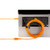 Tether Tools TetherBoost Pro USB Type-C Core Controller Extension Cable (16', High-Visibility Orange) (7012950)