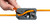 LeverLock Plus & Cable Kit – TetherPro Optima 10G USB-C Straight to Right Angle Cable – 15' (4.6m) – High-Visibility Orange