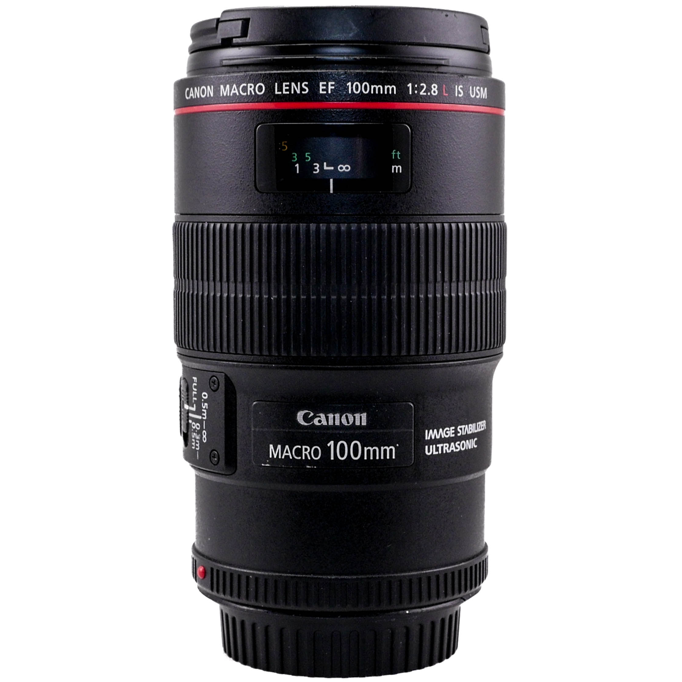 Used Canon EF 100mm f/2.8L Macro IS USM Lens