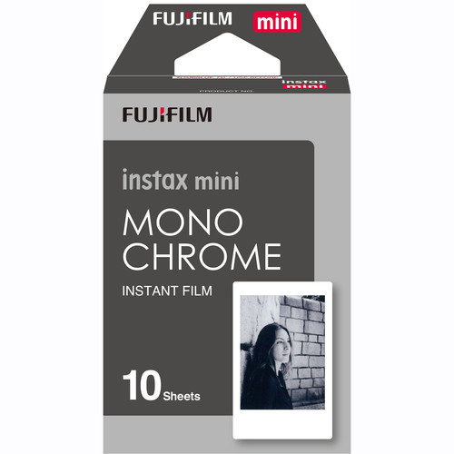 FUJIFILM INSTAX Mini Instant Film - Monochrome 10 Exposures