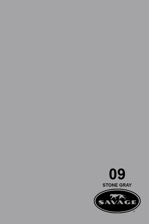 Savage Widetone Background Paper 107 Inch X 12 Yard Roll 09 Stone Gray