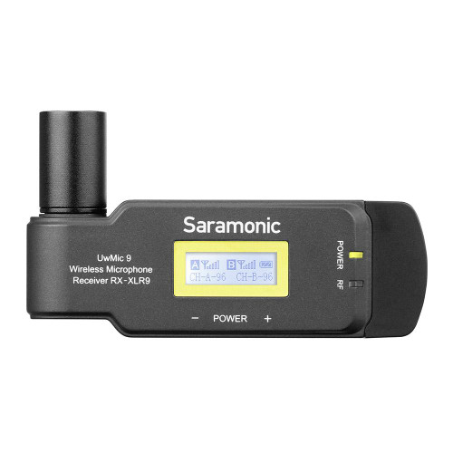 Saramonic UwMic9 RX-XLR9 Compact Plug-On XLR Dual-Channel UHF