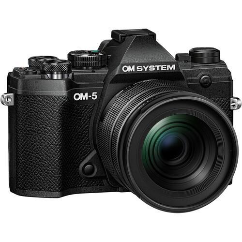 OM SYSTEM OM-5 Mirrorless Camera with 12-45mm f/4 PRO Lens - Black
