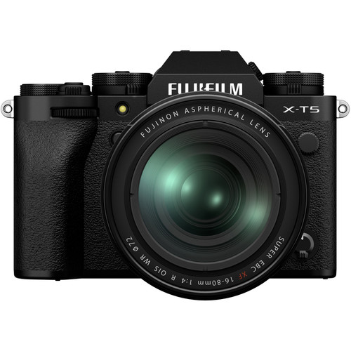 FUJIFILM SUPER EBC FUJINON コンパクトカメラ FUJIFILM X-T5 Mirrorless Camera with 16-80mm Lens - Black