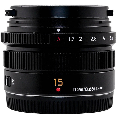 Used Panasonic Leica DG Summilux 15mm f/1.7 ASPH. Lens