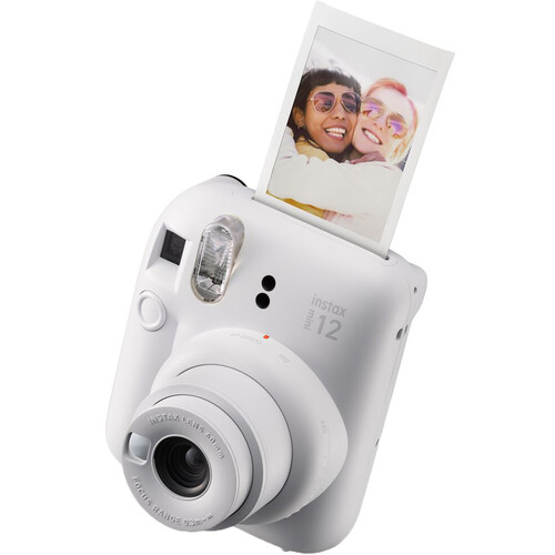 FUJIFILM INSTAX レンジファインダーカメラ FUJIFILM Cheki Instant Camera instax mini 12 Clay White INS MINI