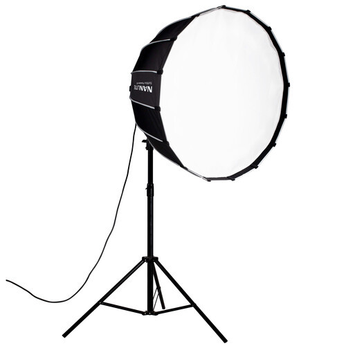 NiceFoto Professionelle Faltbare Fotografie-Softbox mit Gitter für Bowens-Montageleuchten und Andere Geräte (LED-90CM