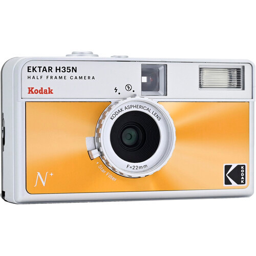 未使用品　huf kodak カメラ　ektar h35n Kodak Ektar H35N Half-Frame Film Camera (Glazed Orange)