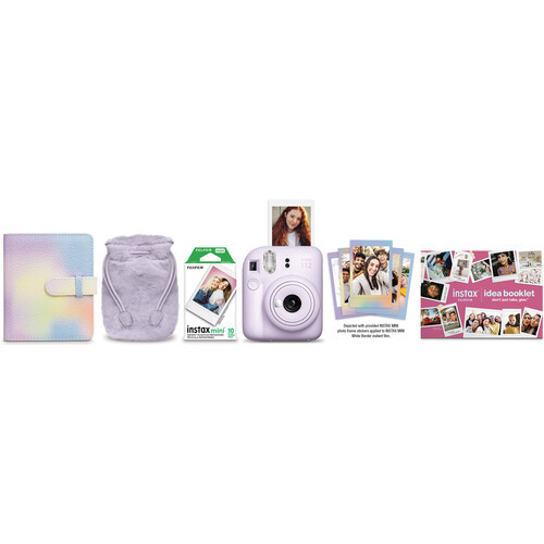 FUJIFILM INSTAX MINI 12 Instant Film Camera Bundle (Purple Lilac)