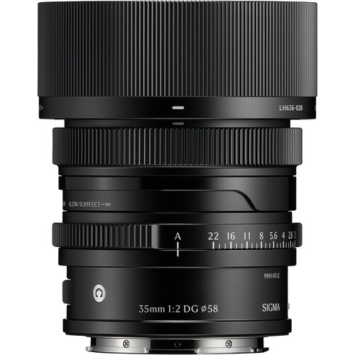 Sigma 35mm f/2 DG Contemporary Lens (L-Mount, Black) (4B3969)