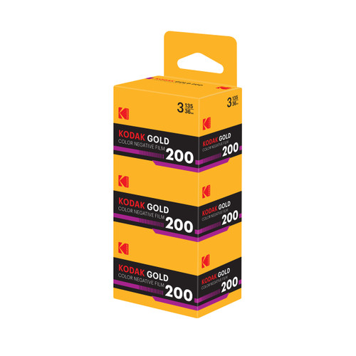 Kodak GOLD 200 Color Negative Film (3-Pack, 35mm Roll Film, 36 Exposures)