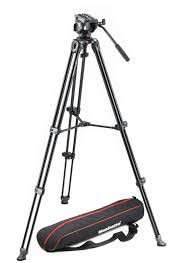 Manfrotto 三脚MT502AM 三脚 + MVH500A Manfrotto MVH500A Fluid Drag Video Head with MVT502AM Tripod and