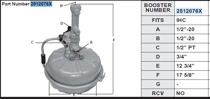 2512076 Bendix Hydrovac For International Trucks
