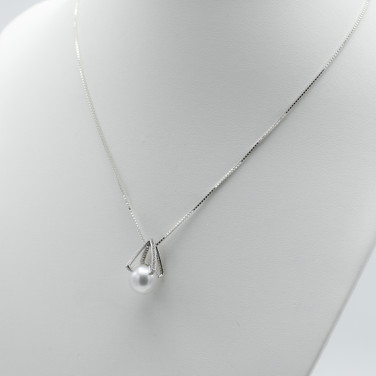 white south sea pearl 925 sterling silver pendant
