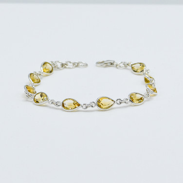 925 Sterling silver  and citrine bracelet