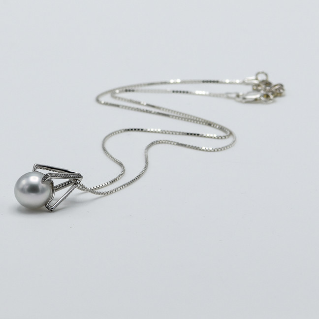 white south sea pearl 925 sterling silver pendant