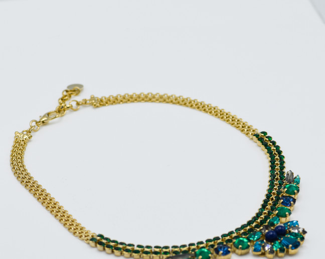 18ct gold plated swarovski crystal necklace 18ct gold plated swarovski crystal necklace