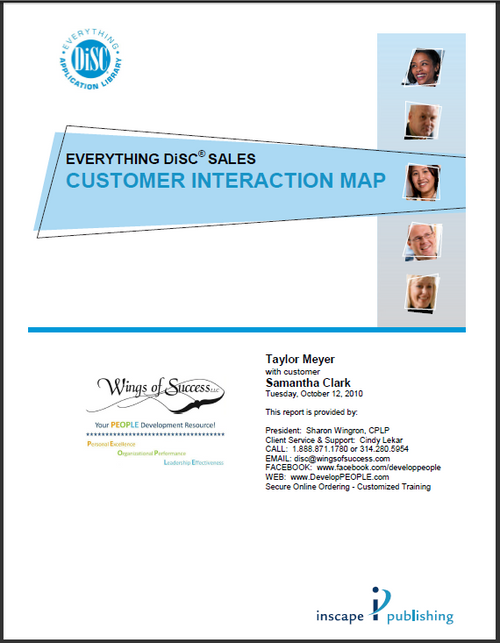 Everything DiSC® Sales Customer Interaction Map