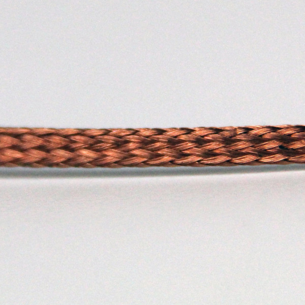 5/8" Flat Bare Copper Braid