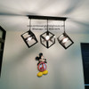 9145/3 Black Cube E27 Dining Lamp (Climate Voucher Eligible)