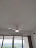KDK U48FP white ceiling fan in condo living room