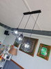 9841/3 Black industrial diamond shape dining lamp